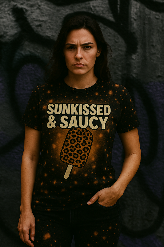 Sunkissed & Saucy Bleached Tee